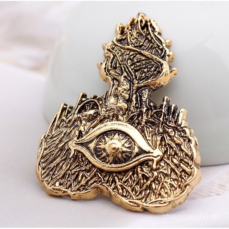 ละครอเมริกัน Merchandise A Song of Ice and Fire Game of Thrones Heart Tree เข็มกลัด V0EA