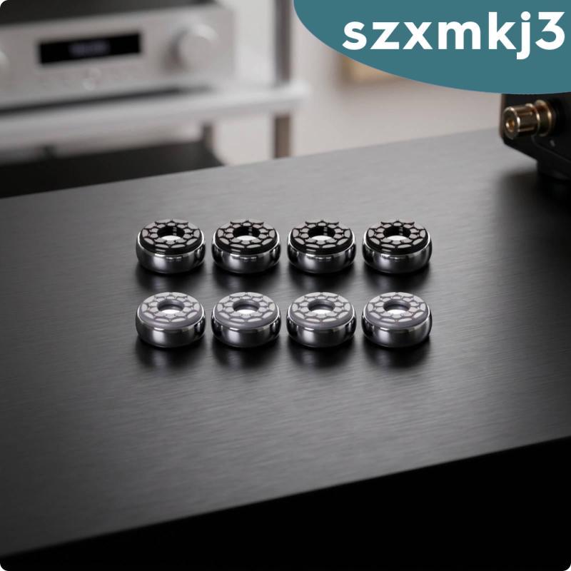 [Szxmkj3] 8 ชิ้น Chrome Shuffleboard Puck Center Opening Top Shuffleboard Table Puck