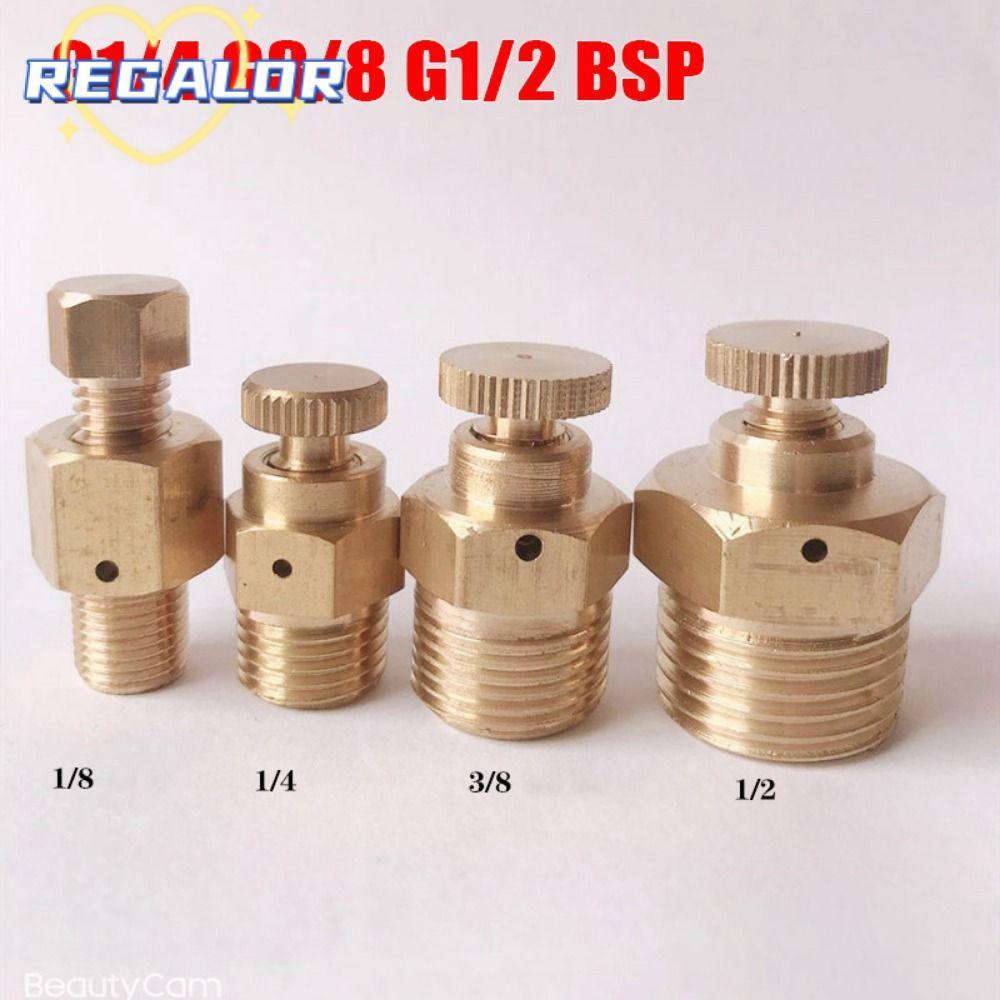 REGALOR0G 1 ชิ้น Air Release วาล์ว, PN 1.6 Mpa ชายด้ายคู่มือไอเสียวาล์ว,ทนทาน 1/8" 1/4 "3/8" 1/2 "BS