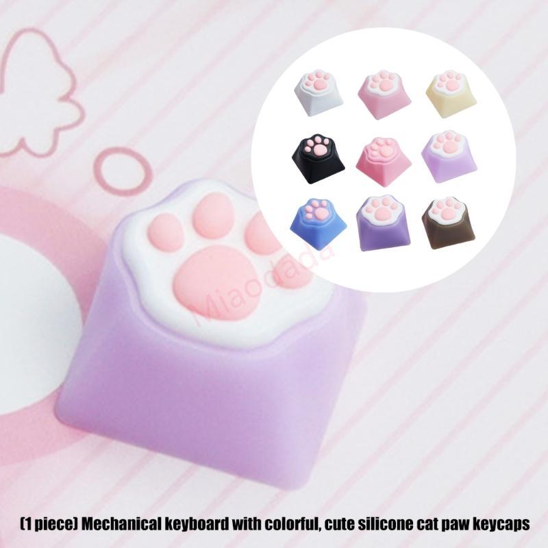 MDD บุคลิกภาพ CatPaw Keycap ABS ซิลิโคนจําลอง Keycap สําหรับสวิทช์