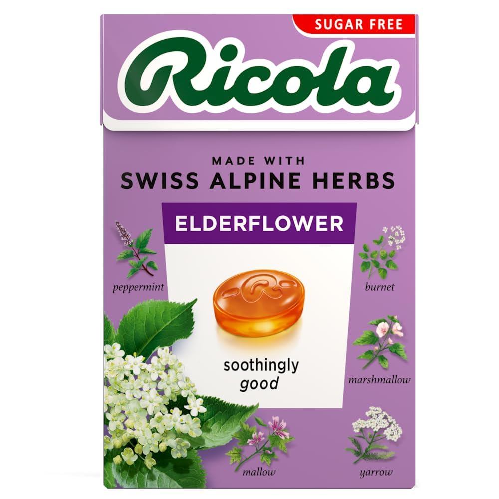 Ricola Sugar Free Elderflower Flv Candy Box 20 แพ็ค