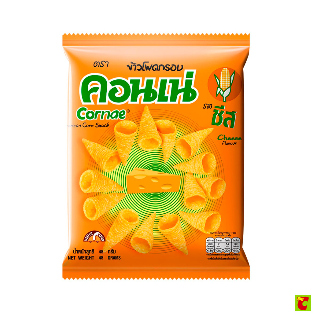 คอนเน่ ขนมข้าวโพดอบกรอบ รสชีส 48 ก.