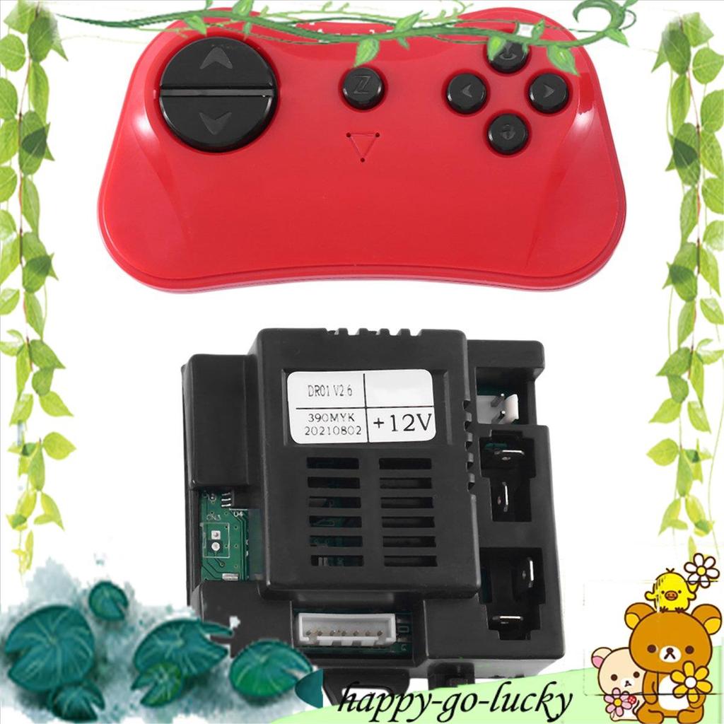 DR01 V2.6 390MYK 12V 2.4G รีโมทคอนโทรลบลูทูธและตัวรับสัญญาณสําหรับเด็กอุปกรณ์เสริมทดแทนรถยนต์ไฟฟ้า