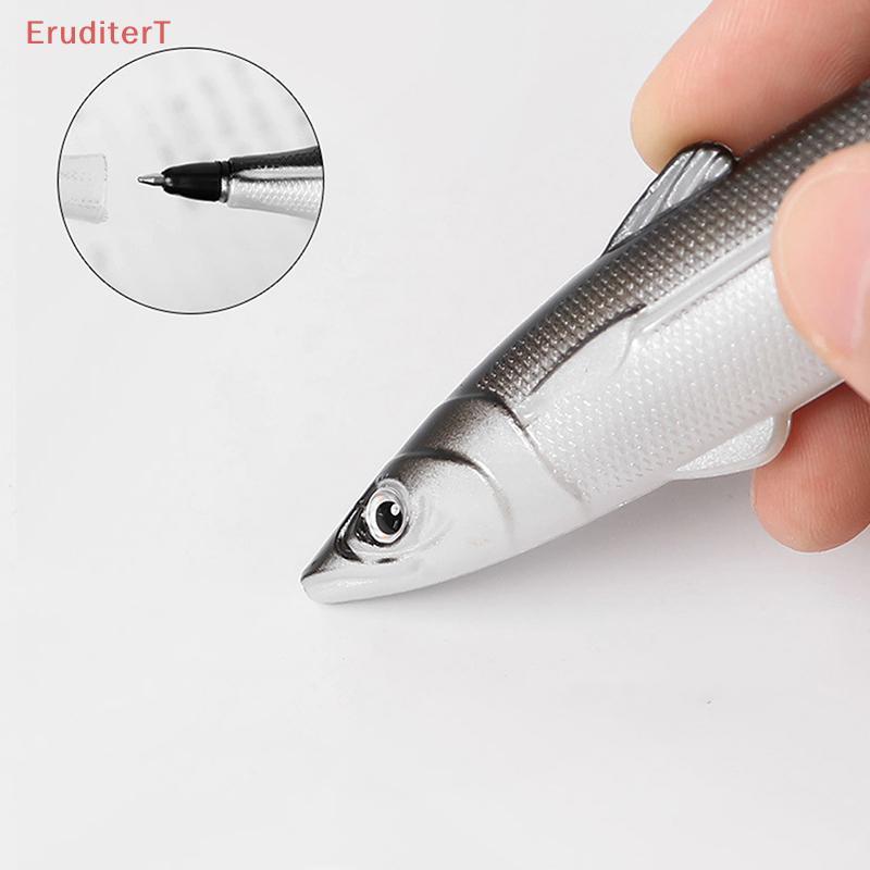 [EruditerT] Creative Funny Fish Shaped Pen Bag Pens Crucian Carp Pencil Case Funny Student Stationer