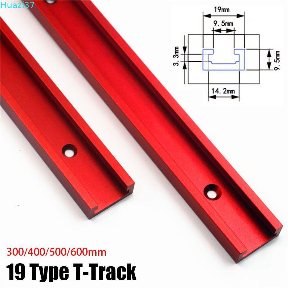 COMAME 1 ชิ้น T-Slot Track, T Slider Fixture Slot สไลด์ 300-600 มิลลิเมตร T-Track, ทนทาน 19 ประเภท 1