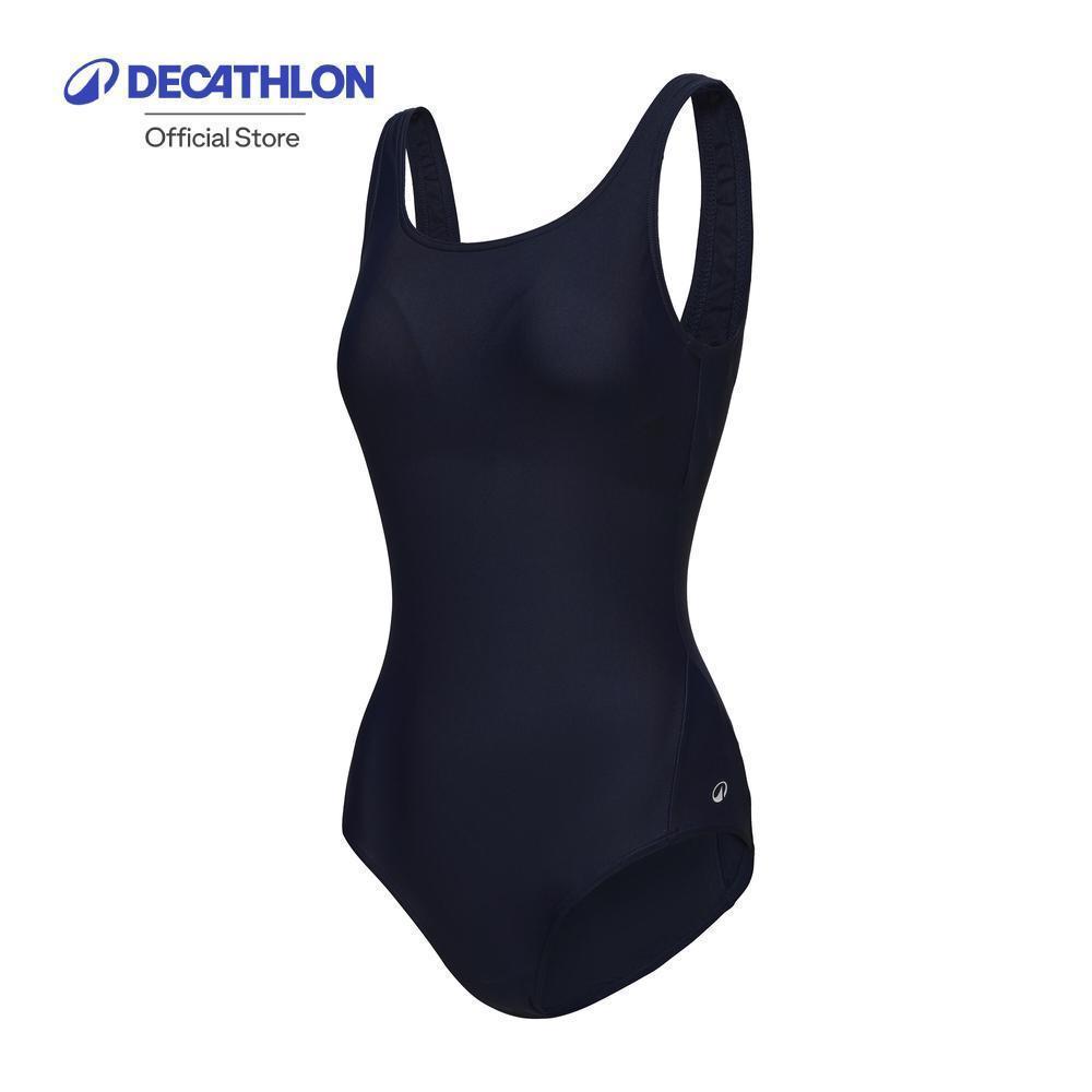 Decathlon Women’S 1-Piece Swimsuit Heva ชุดว่ายน้ำวันพีซสำหรับผู้หญิง รุ่น Heva - Navy