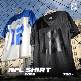 BGPU NFL Shirt 2026/27 "GAME ON!" Collection (สีขาว-น้ำเงิน)