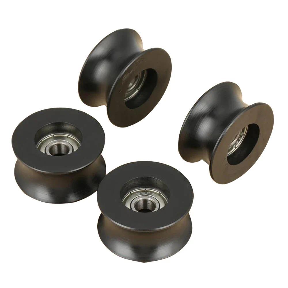 4 ชิ้น 0840UU U ประเภท U-Groove Pulley Roller ท่องเที่ยวล้อ 8x40x20.7 มิลลิเมตรรอกล้อ poleas สําหรับ