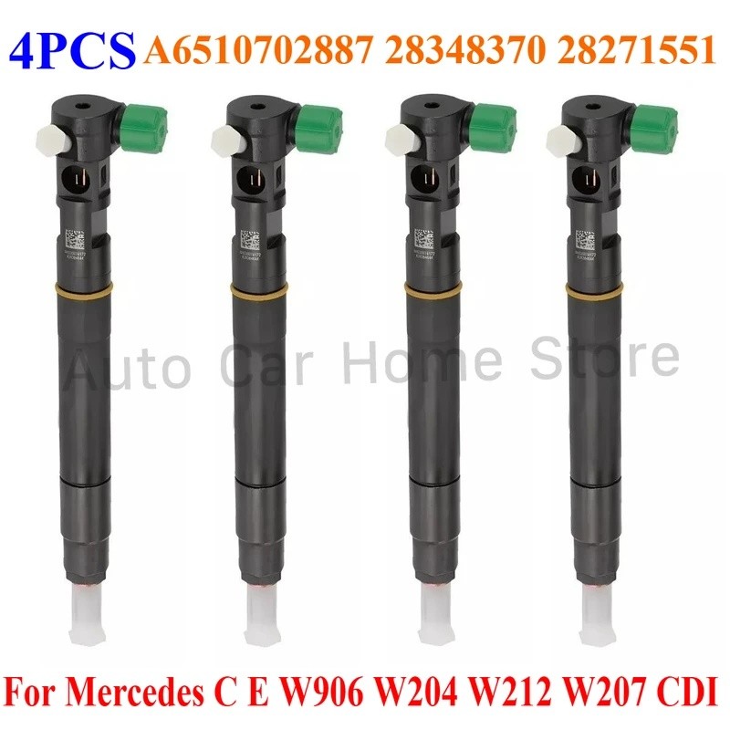 4xเอ6510702887 28271551 28348370 ใหม่ดีเซลหัวฉีดน้ํามันเชื้อเพลิงสําหรับ Mercedes Benz 2.2L W204 W21