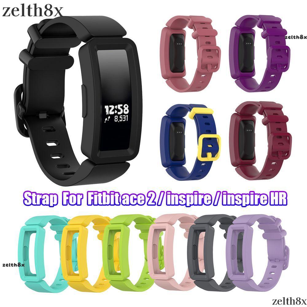 ZELTH สําหรับ Fitbit Ace 2 Inspire HR สายรัดข้อมือคลาสสิกสายคล้องคอสร้อยข้อมือ