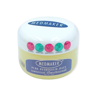 Medmaker Pure Petroleum Jelly เมดเมเกอร์ ปิโตรเลียม เจลลี่ 50 กรัม[1กระปุก สีเหลือง]EE 9201 บำรุงผิวแห้ง แตก แดง เป็นขุย