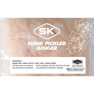 ขิงดอง sk ขิงดองญี่ปุ่น ขิงสไลซ์ซูชิ 1.5 kg ขิงดองสามรส Sushi ginger