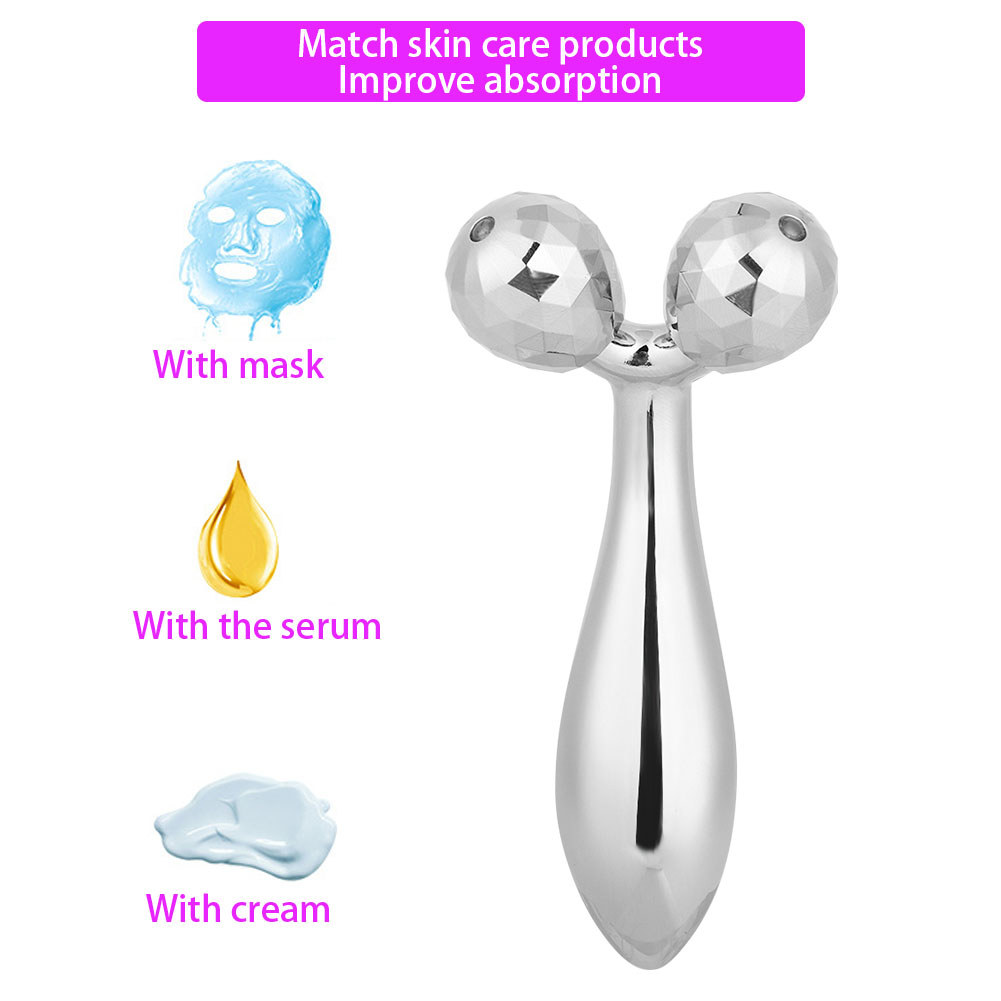 Buybest1 3D Roller Face Massager - Body Slimming Electric Sonic Energy Skin Care เครื่องมือสําหรับต่