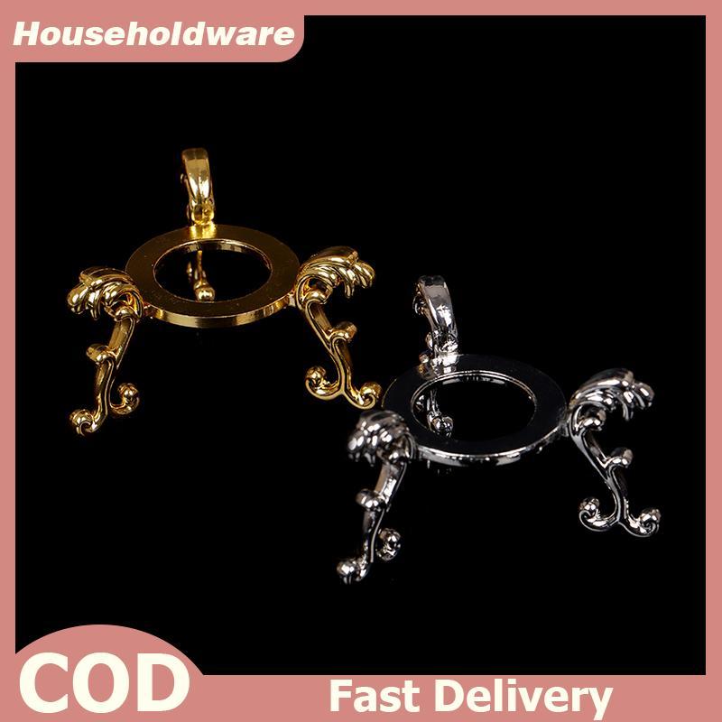 Hdth Gold-plated Display อัญมณีไข่ฐานรองรับลูกบอลคริสตัล Stand Holder เครื่องประดับ Jelly
