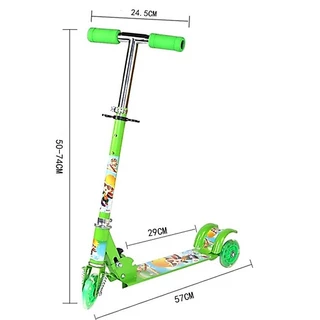สกู๊ตเตอร์สำหรับเด็ก แบบ 3 ล้อ ล้อมีไฟ ปรับสูงได้ 3 ระดับ รับน้ำหนักได้ 50 Kg