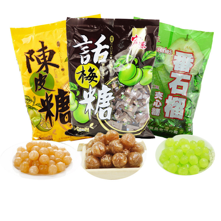 Hongyuan Chenpi Candy 355g Bagged Guava Plum Candy 355g Hard Wedding Nostalgic Full Box Candy