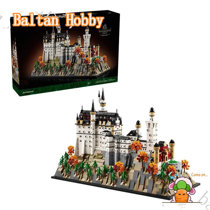 Gomora Hobby GH1Y เข้ากันได้กับสถาปัตยกรรม 21063 บล็อกตัวต่อปราสาท Neuschwanstein ET8M