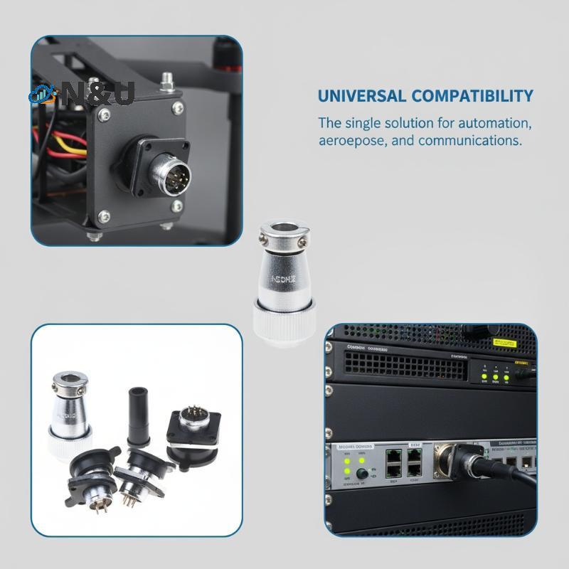 N&U Aviation Connector Set Premium Metal Shell Multi-Pin Connector Kit สําหรับอุตสาหกรรมสายไฟอุปกรณ์