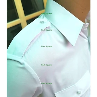 เสื้อเชิ้ตนักบิน สีขาว **แขนสั้น** มีอินทนู เจ้าเก่าหลังการบินไทย