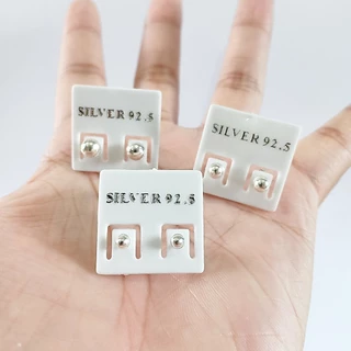 ต่างหูเงินแท้ Pin Earrings 92.5% (หมุด)