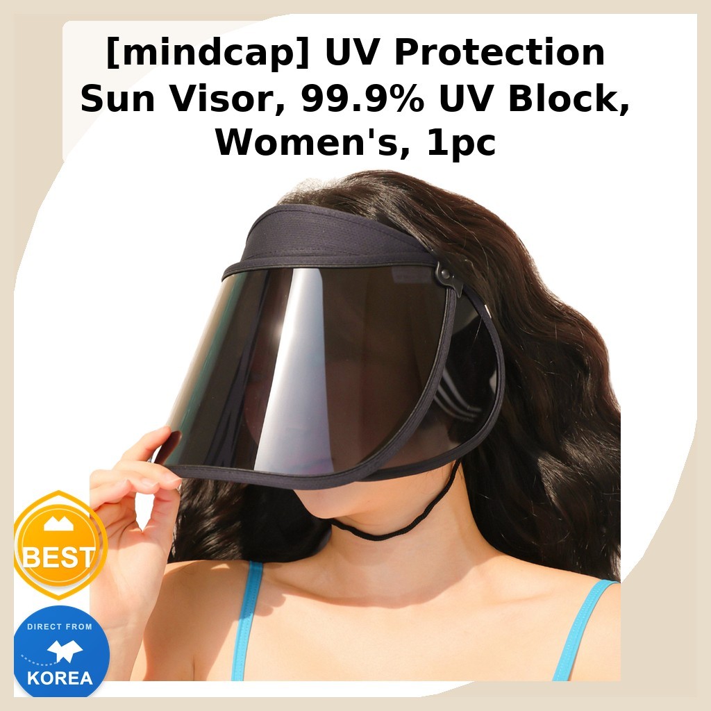 [mindcap] UV Protection Sun Visor, UV Block 99.9%, Womens, 1pc / Korean Sun Visor / UV Block 99.9% b