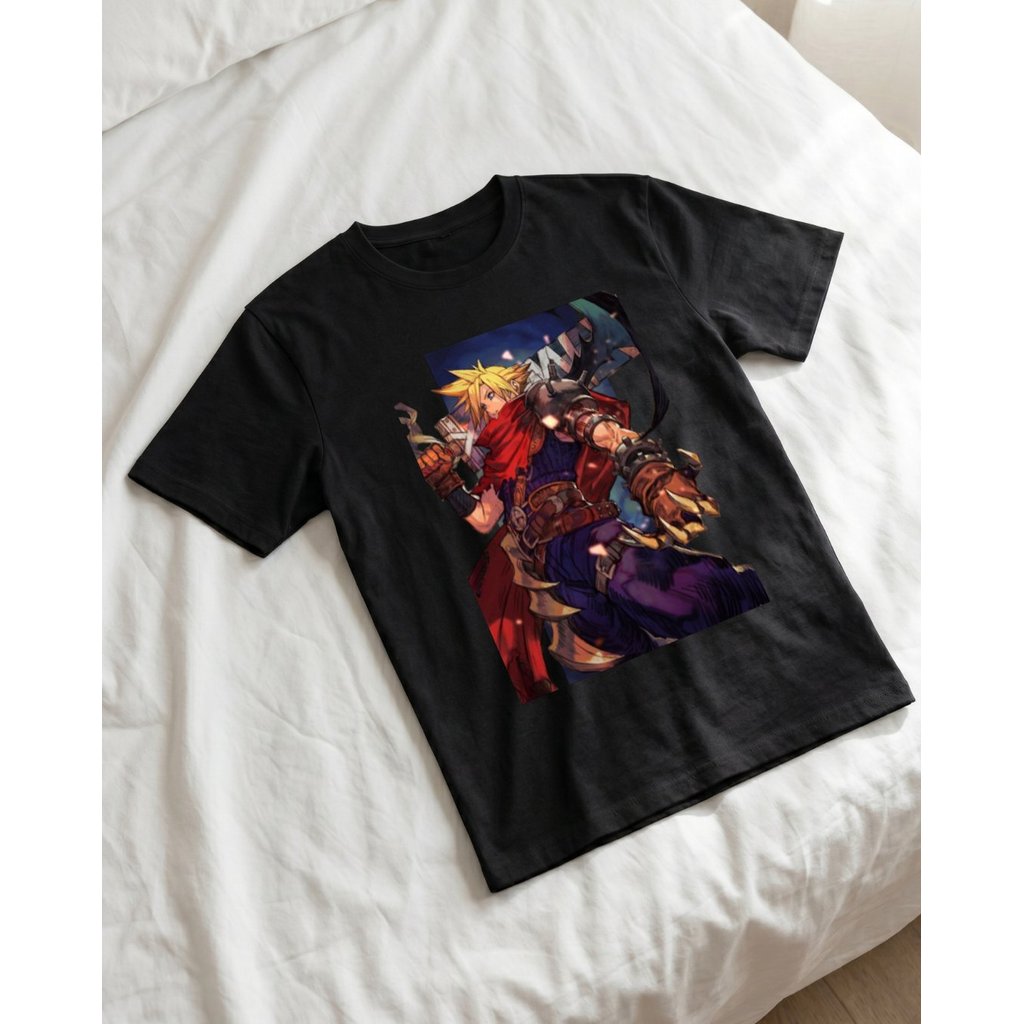 Vintage FFVII Cloud Art Print Shirt