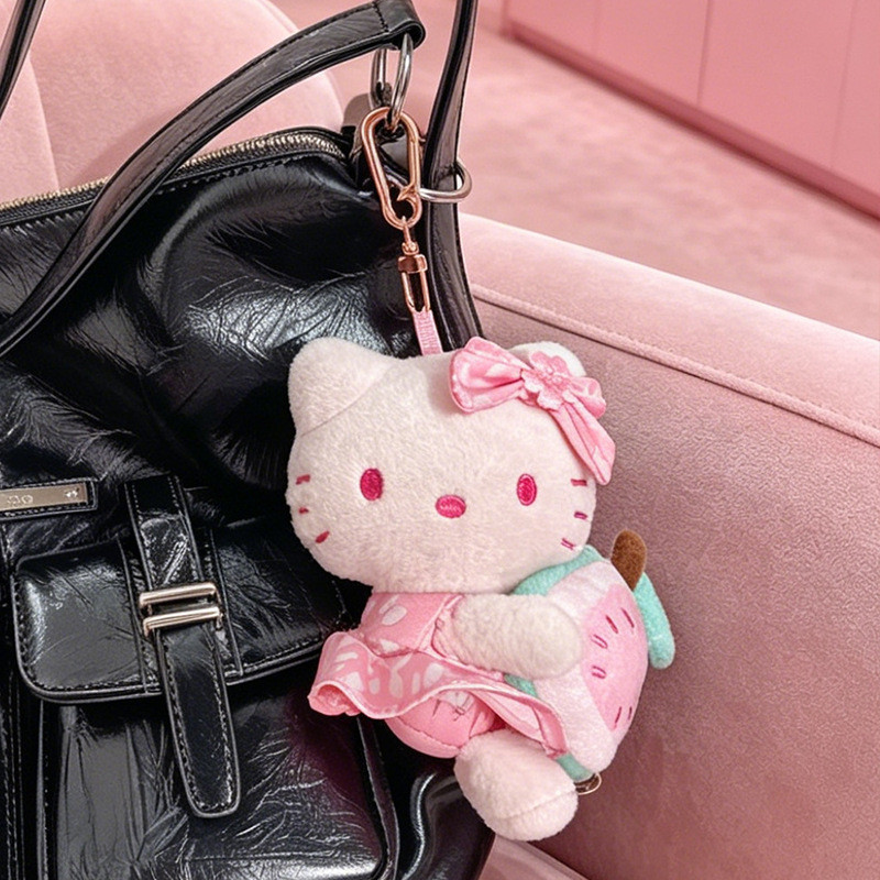Xicha hellokitty ตุ๊กตาแบรนด์ร่วม ถือตุ๊กตาฝรั่ง hellokitty จี้เล็ก	Kt ตุ๊กตาแมว/zz7.16