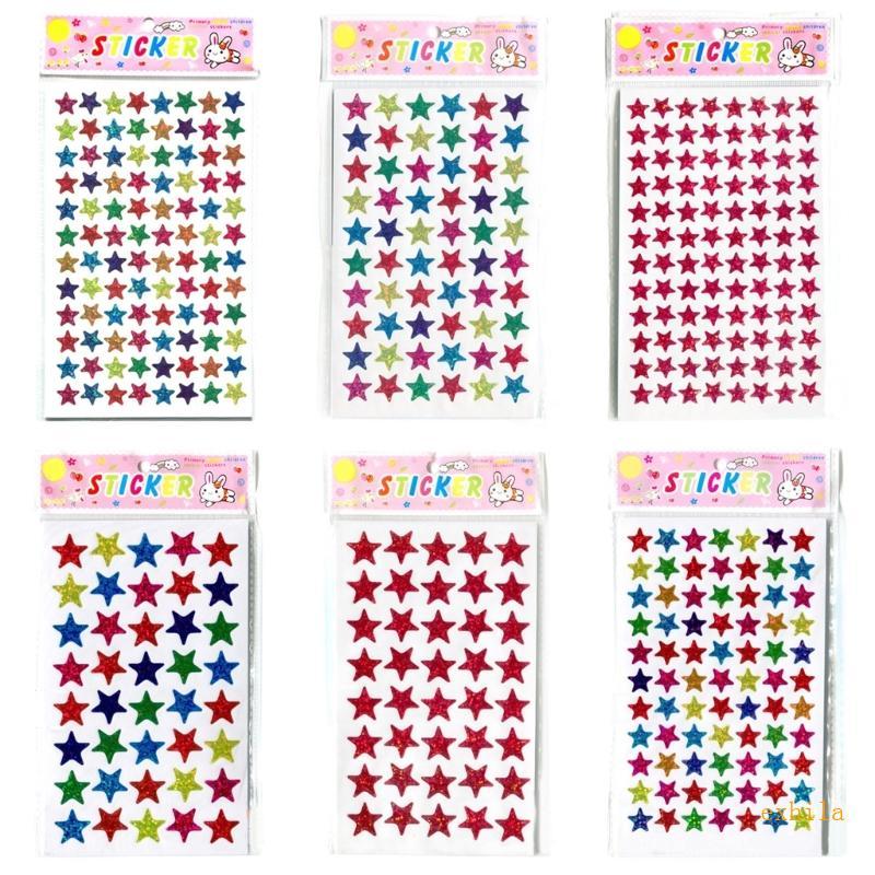 Exhila Glitter Star Stickers Children Reward Glitter Stickers for Good Beahavior