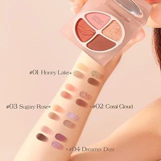 bnb barenbliss Dream Chaser Quad Eyeshadow Paletteพาเลทอายแชโดว์ เนื้อชิมเมอร์เกลี่ยง่าย โทนธรรมชาติ