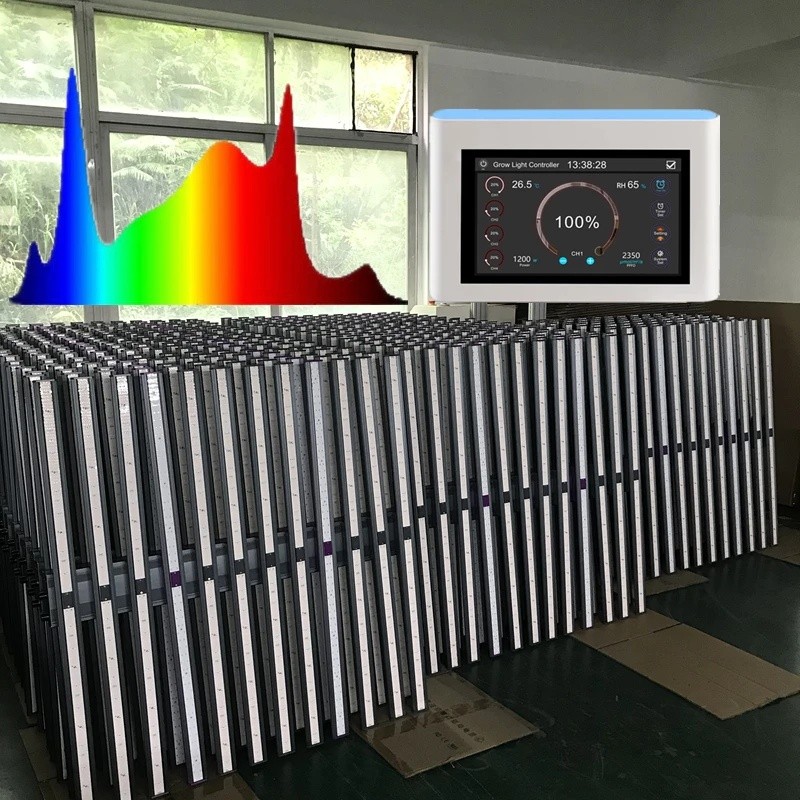 กันน้ํา Dual ช่องควบคุมหรี่แสงได้ Full Spectrum UV IR 1000w Led Grow Light สําหรับบ้านในร่ม Dropship