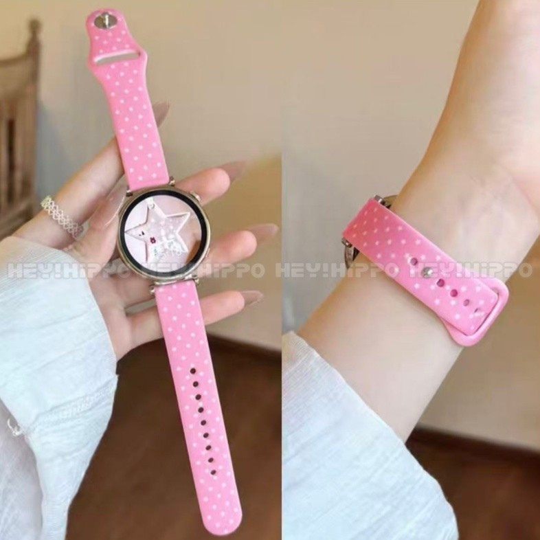 Wave Point สายซิลิโคนเหมาะสําหรับ Amazfit Bip6/Bip5 Unit White Wave Point Element Strap เหมาะสําหรับ