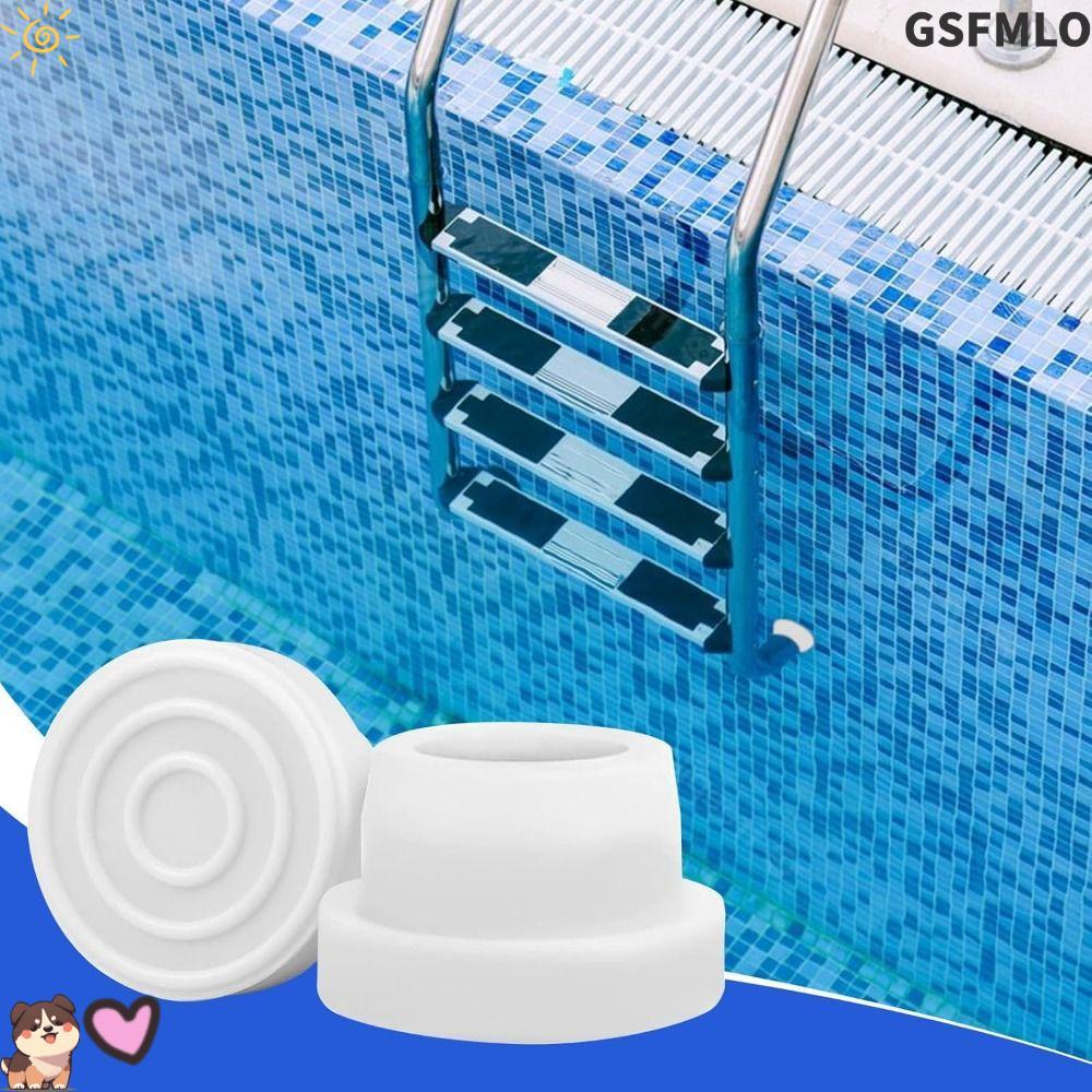 GSFMLO หมวกบันไดสระว่ายน้ํา, ยางพอดี 1.9" กันชนบันไดสระน้ํามาตรฐาน, สระน้ํา, หมวกปลายขั้น Inground Pools บันได