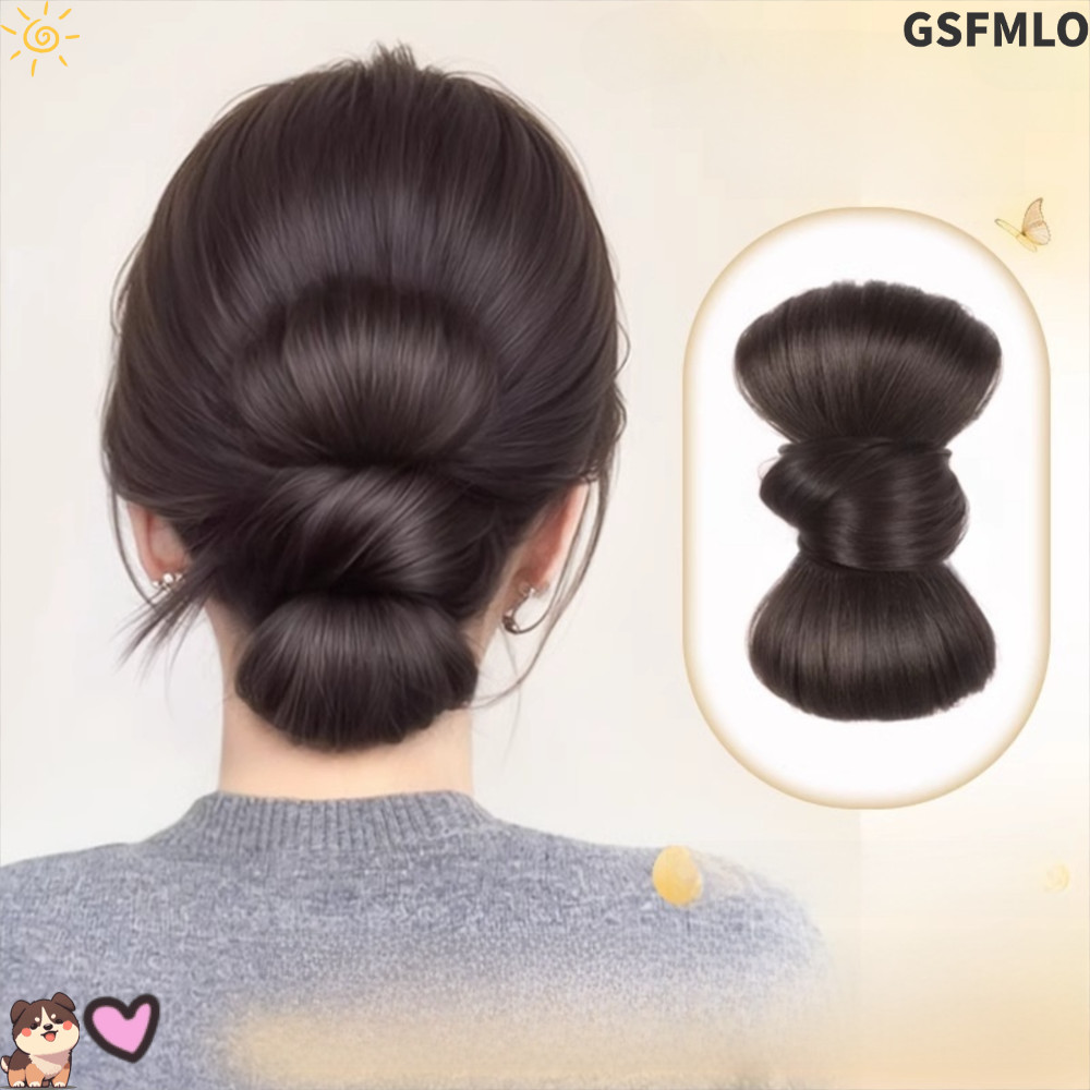 GSFMLO ผมบุญกรงเล็บคลิป,กุทัณฑ์สังเคราะห์บุญหัววิกผม,หรูหราสีน้ําตาลธรรมชาติสีดําปุยวิกผมกิ๊บผู้หญิง