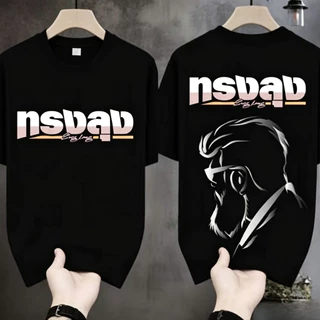 ZY COD จัดส่งตลอด 24 ชั่วโมง เสื้อยืดผ้ามัน สกรีนหน้า-หลัง รุ่น ทรงลุงมันขลัง เสื้อยืดผู้ชาย เสื้อยืดคู่รัก