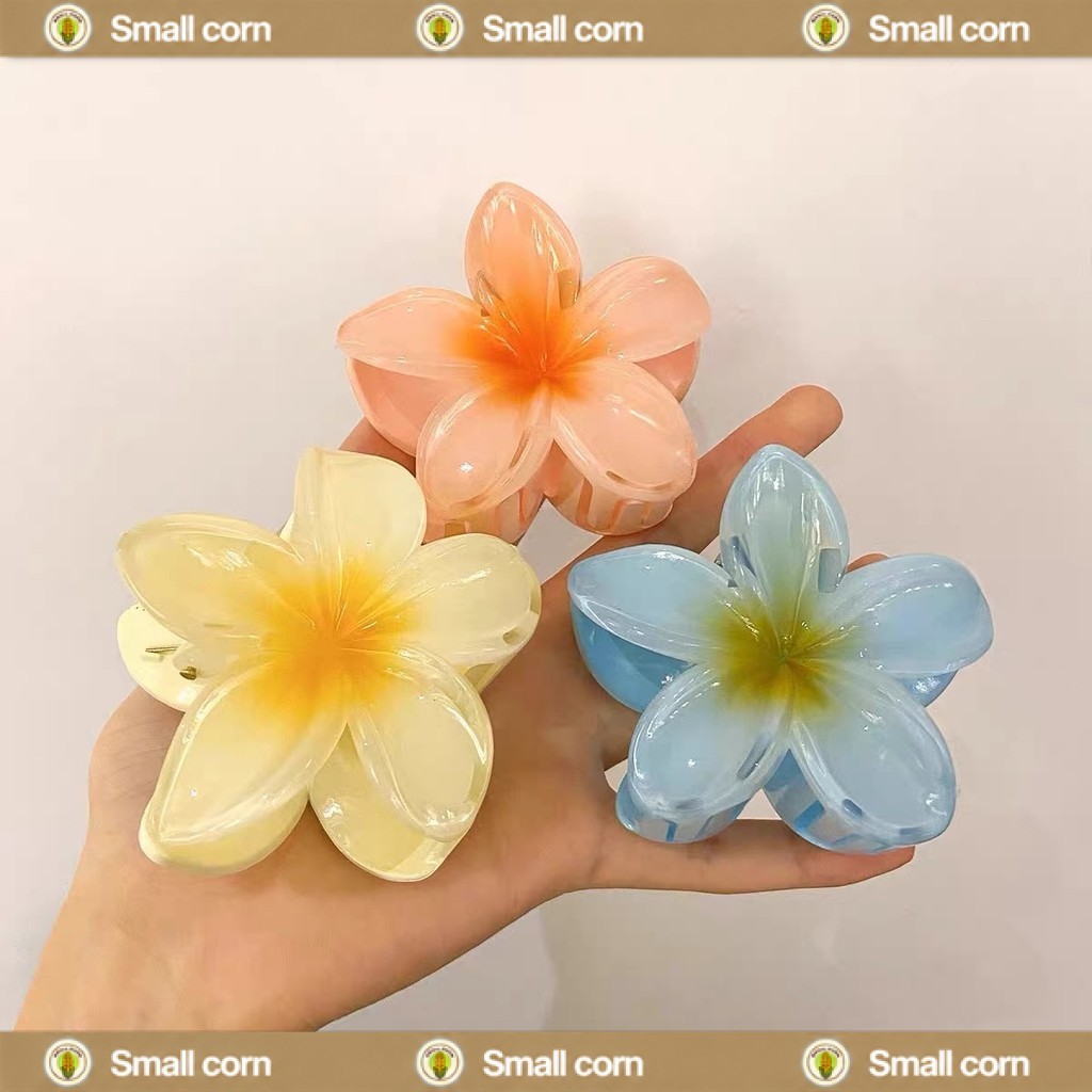 YTL พร้อมส่ง กิ๊บติดผมลายดอกไม้ ใส่ติดไปหน้าร้อนนี้น่ารักมาก