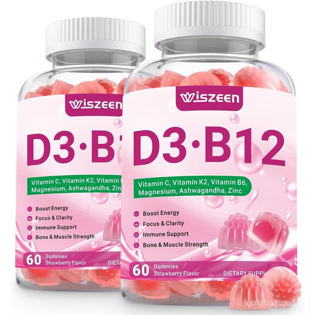 D3 B12 D3 10000 IU & Methylated B12 500mcg สําหรับผู้ใหญ่ D3 B12 พร้อม Ashwagandha แมกนีเซียม K2 สํา