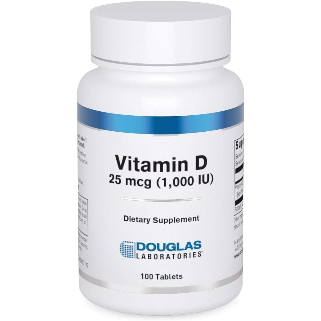Douglas Laboratories D 25 mcg (1000 IU) D3 สําหรับ Immune port B Health & Tooth Health* D เป็น Chole