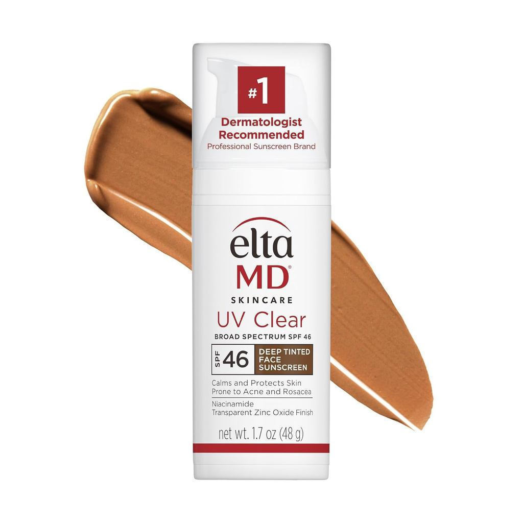EltaMD UV Clear Face Sunscreen SPF 46, Oil-Free Cream Zinc Oxide แนะนําโดยแพทย์ผิวหนัง
