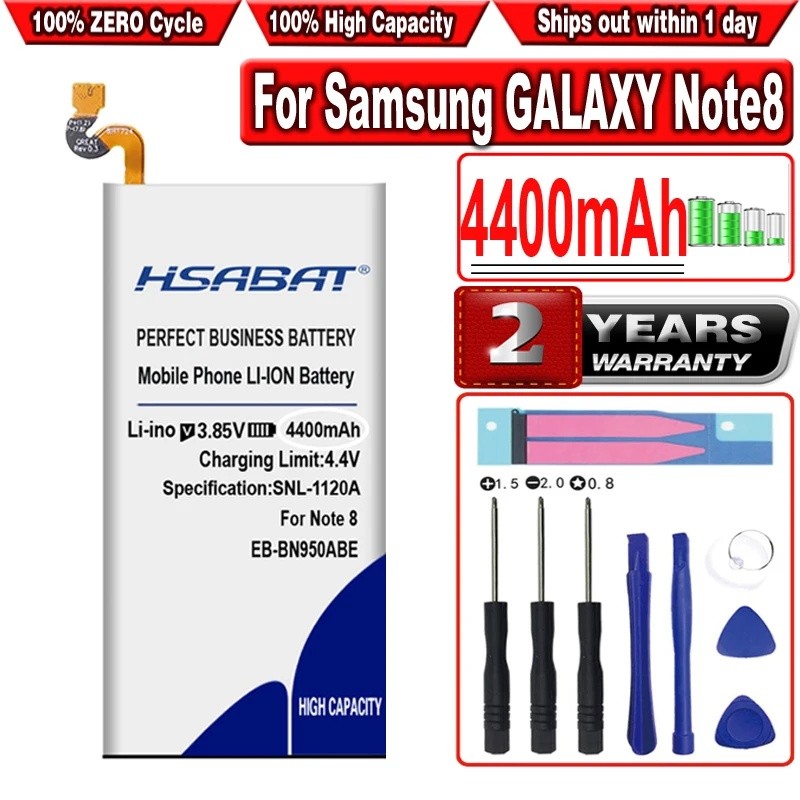 HSABAT แบตเตอรี่สําหรับ Samsung GALAXY Note8 หมายเหตุ 8 N9500 N9508 N950D N950F N950FD N950J N950N N