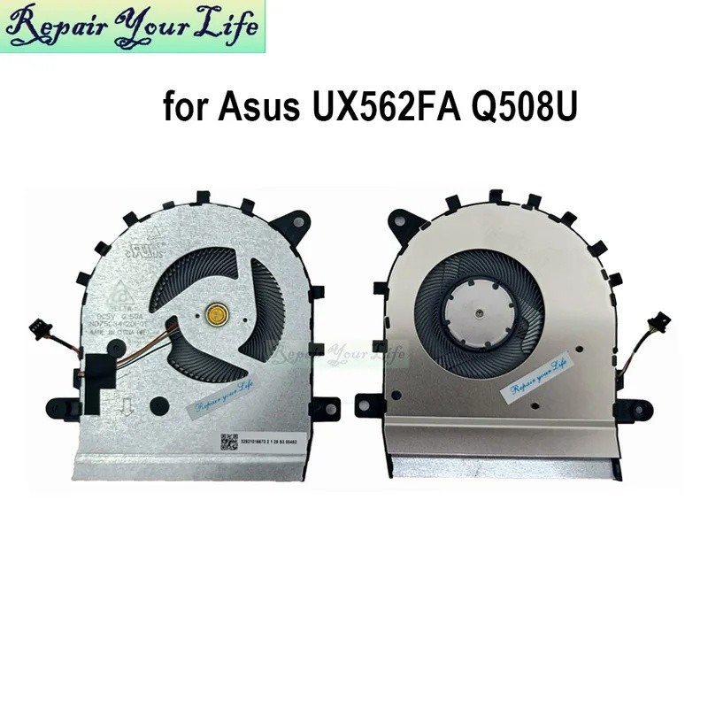 โน้ตบุ๊ค CPU Cooler พัดลมหม้อน้ําสําหรับ ASUS UX562 Q508 ZenBook พลิก 15 UX562F UX562FA Q508U คอมพิว