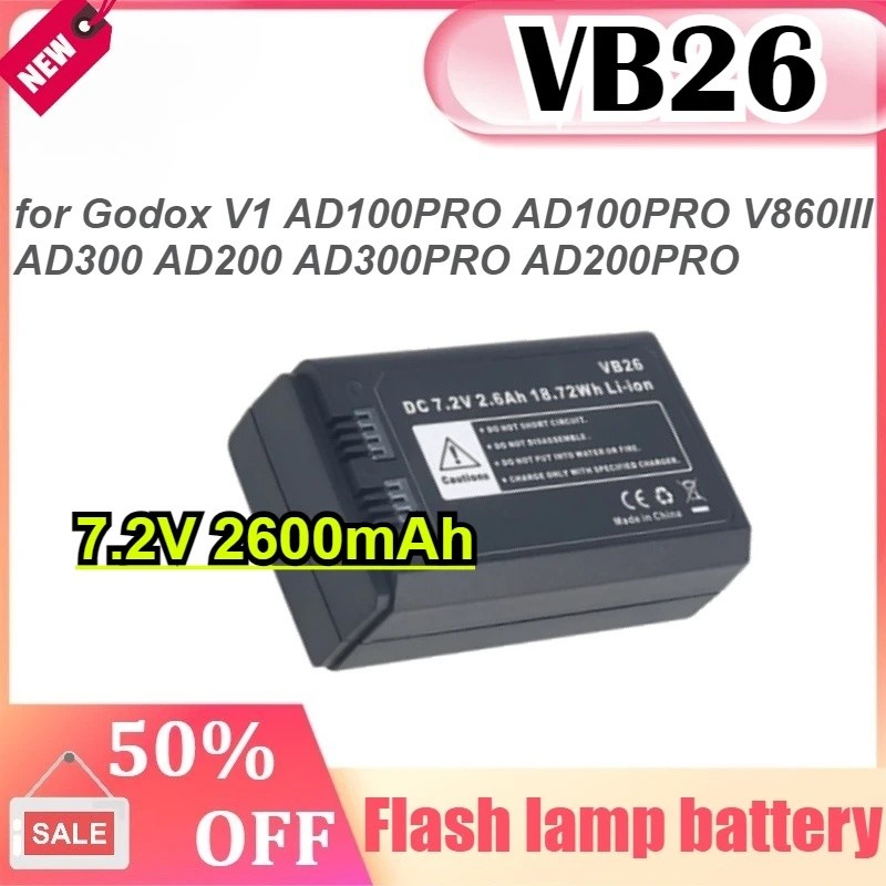 สําหรับ Godox VB26 V1 AD100PRO AD100 PRO V860III WB29 AD300 AD200 AD300Pro AD200pro การถ่ายภาพแฟลชโค