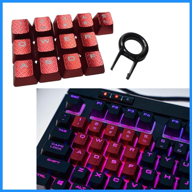 Luk 13 Key Mechanical Keyboard Caps Antislip Texture สําหรับ K95 K90 K65 เสริมการพิมพ์