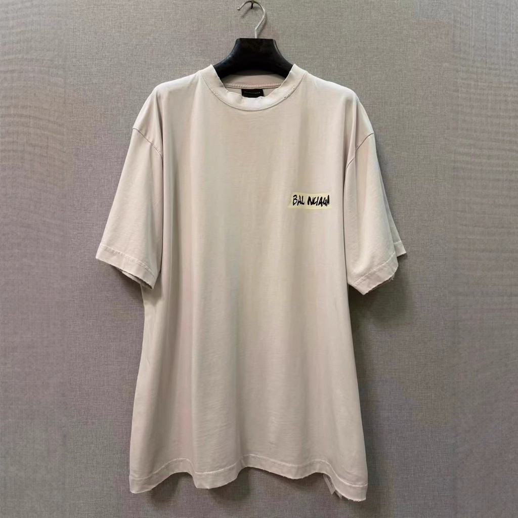 1LOC BA/-LG New logo embroidered round-neck short-sleeve shirt T Shirt logo Same Style for Men and W