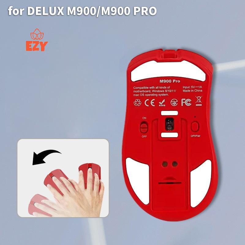 EZY Non-Slip Mouse Foot Pad Stier สําหรับ DELUX M900/M900 Pro Gaming Mouse PC คอมพิวเตอร์เดสก์ท็อป E