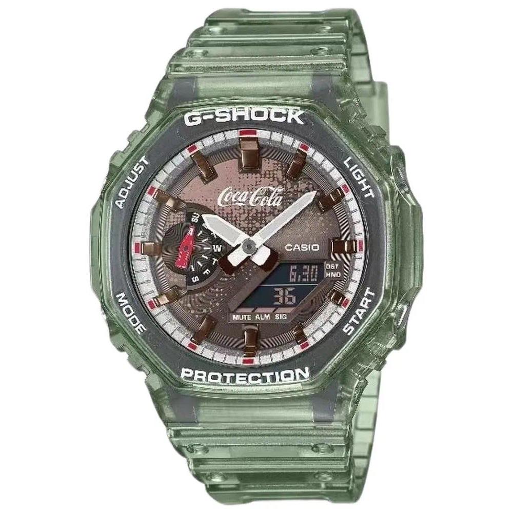 เหมาะสําหรับ GShock x Coca-Cola แปดเหลี่ยม Oak GA-2100CC-3A GA-2100-4AJF VERSION 3 สายนาฬิกาเรซิ่น f