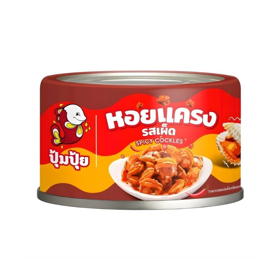 ปุ้มปุ้ย หอยแครงรสเผ็ด Pumpui Spicy Cokles 40g.