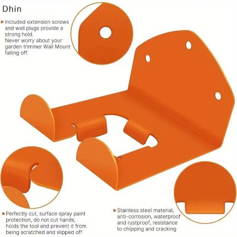 [Dhin] Trimmer Shelf Garage Organizer Garage Storage Hanger ติดผนังเครื่องตัดหญ้า Ra Garage Organiza