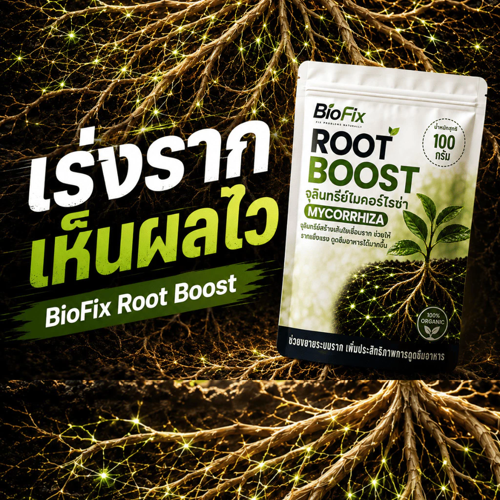 BioFix Root Boost ไมคอร์ไรซา ไมโครไรซ่า Mycorrhiza จุลินทรีย์ส่งเสริมการเจริญเติบโต เร่งราก โตไว ป้องกันโรครากเน่า