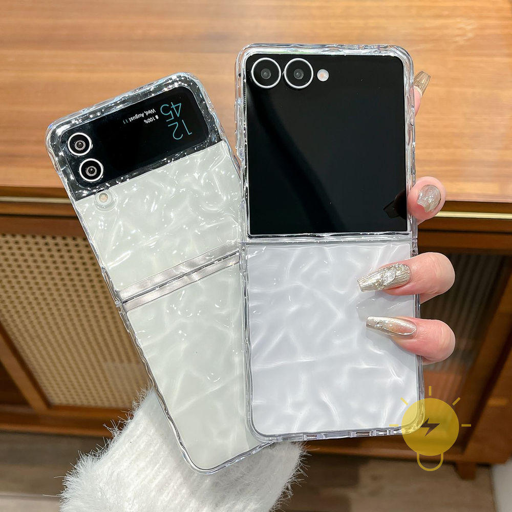 For Z Flip 8 case เคสมือถือ TPU Transparent Water Ripple Water Ripple เคส Phone Case For SAMSUNG Gal