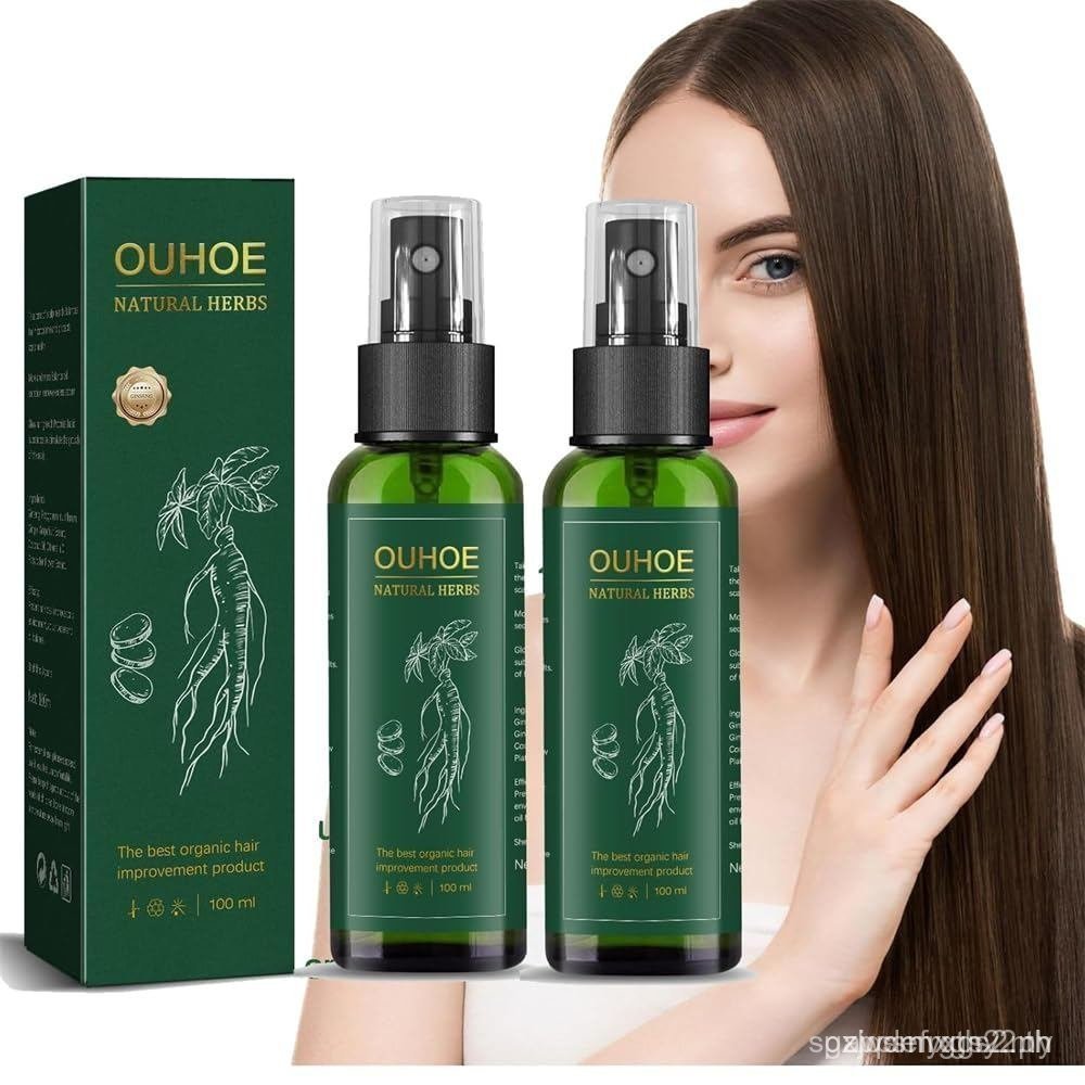 2PCS Ouhoe Hair Growth Spray, For El Crecim Storage Del Cabello, Ouhoe Ginseng Hair Regrowth Serum